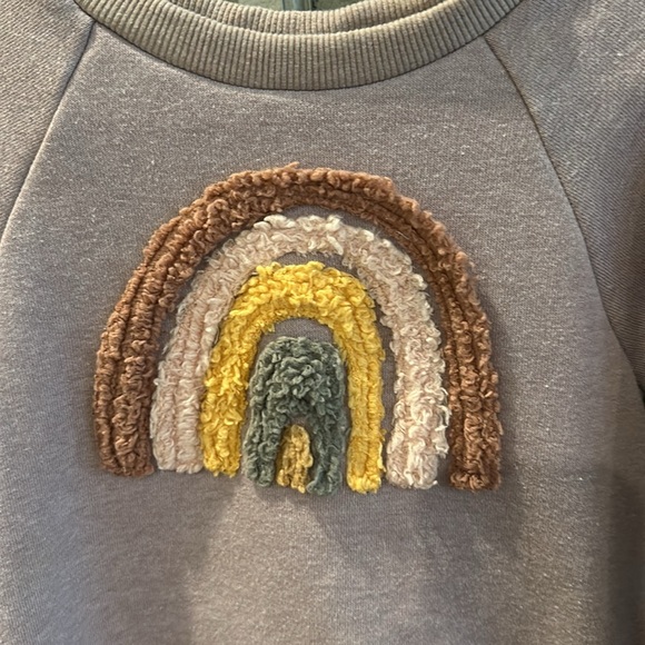 Oh Baby! Rainbow Crew Neck Sweatshirt Size 2 - Picture 4 of 4